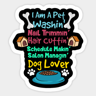 Funny Dog groomer Sticker